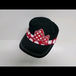 Disney Parks Minnie Mouse Polka Dot Bow Cap